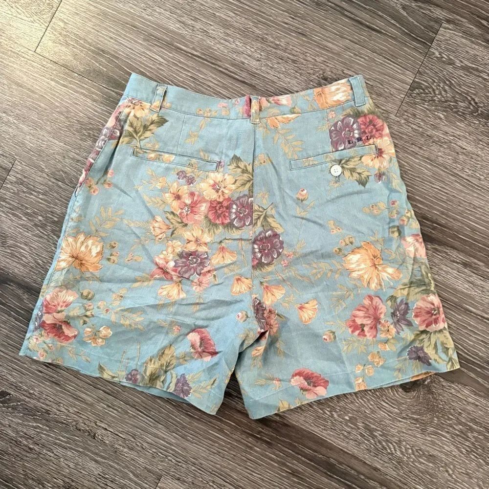 Ralph Lauren Vintage Linen Floral Shorts - Picture 5 of 5
